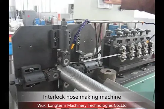 DN38~400 Stripwound Truck Exhaust Pipe Interlock Hose Making Machine, Car Exhaust Hose Application Interlock Flexible Hose Making Machine~ 