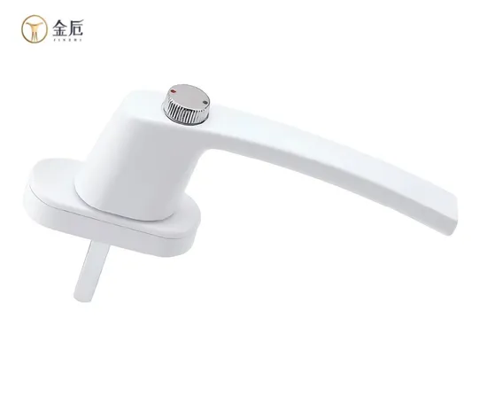 Lockable White UPVC Casement Windows and Doors Handle or transmission Handle Without Keys and Alu Alloy Material 